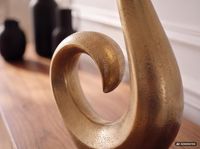 Vase FineBuy Blumenvase 47 cm Aluminium Spirale Tischvase Wohndeko Dekovase – Ansicht 4