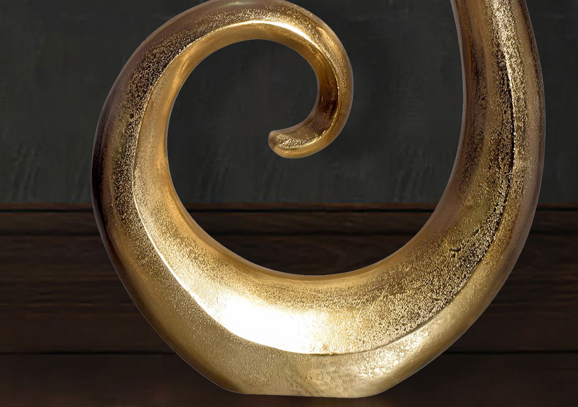 Vase 100 cm Aluminium Blumenvase Spirale Bodenvase Wohndeko Groß Dekovase Modern – Ansicht 5