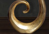 Vase 100 cm Aluminium Blumenvase Spirale Bodenvase Wohndeko Groß Dekovase Modern – Ansicht 5