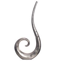 Vase 100 cm Aluminium Blumenvase Spirale Bodenvase Wohndeko Groß Dekovase Modern – Ansicht 9