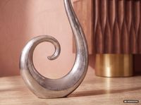 Vase 100 cm Aluminium Blumenvase Spirale Bodenvase Wohndeko Groß Dekovase Modern – Ansicht 4