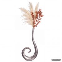 Vase 100 cm Aluminium Blumenvase Spirale Bodenvase Wohndeko Groß Dekovase Modern – Ansicht 6