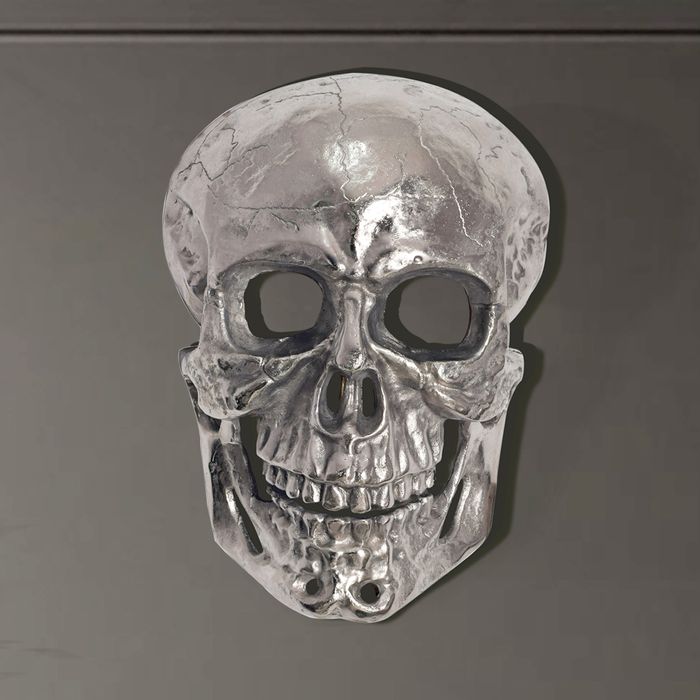 Wanddeko FineBuy Totenkopf 41 cm Aluminium Schädel Deko Dekoration Modern Skull