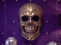 Wanddeko FineBuy Totenkopf 41 cm Aluminium Schädel Deko Dekoration Modern Skull – Ansicht 7