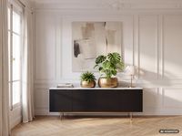 Pflanzgefäß 2er Set FineBuy Metall Schale Deko Blumentopf Rund Hammerschlag – Ansicht 2