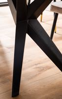 Schreibtisch FineBuy Akazie Massivholz Bürotisch Computertisch Industrial Groß – Ansicht 5
