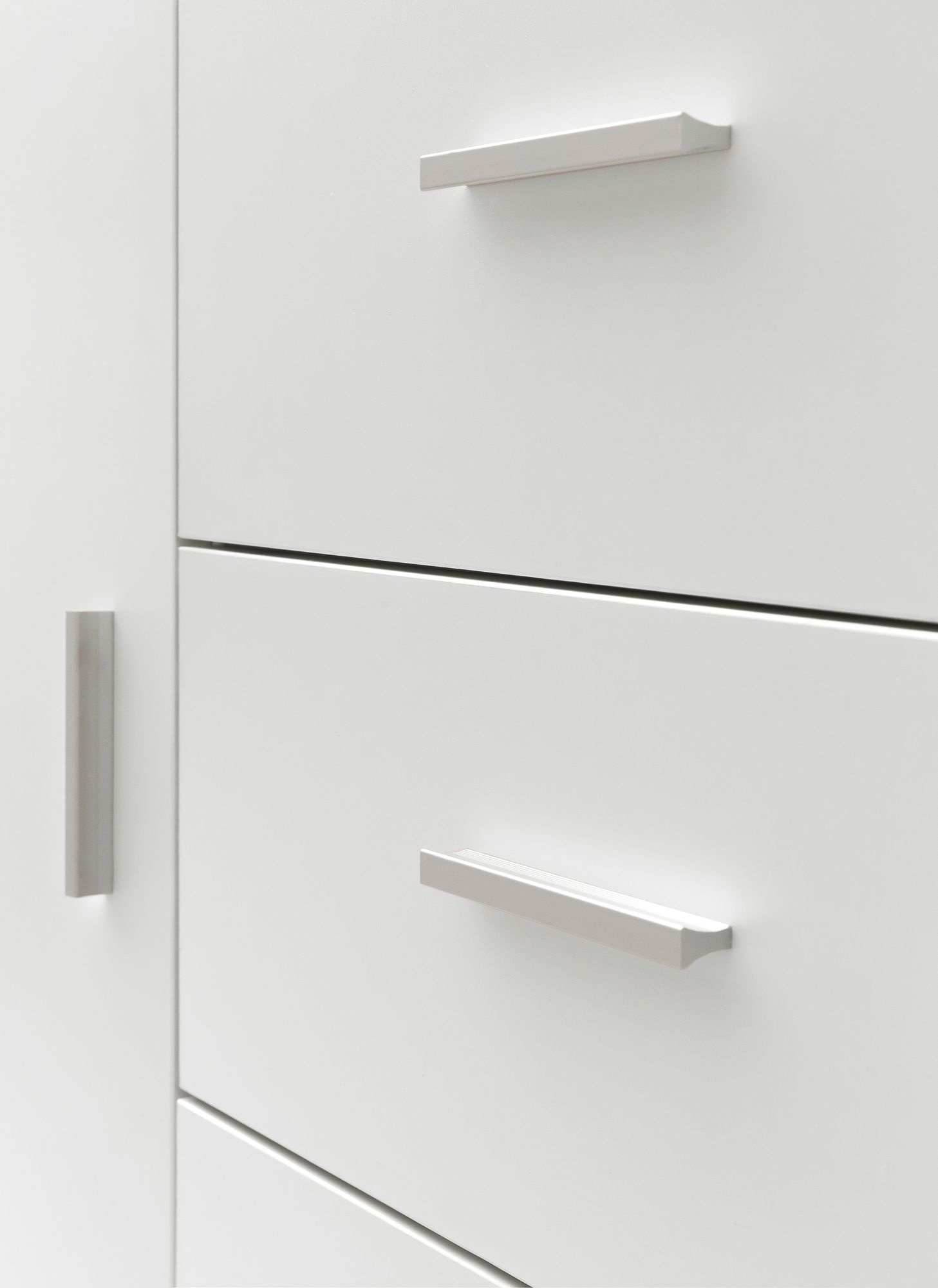 FineBuy Badschrank Midischrank Weiß Badezimmerschrank Matt Kommode – Ansicht 8