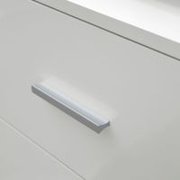 FineBuy Badschrank Midischrank Weiß Badezimmerschrank Matt Kommode – Ansicht 7