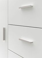 FineBuy Badschrank Midischrank Weiß Badezimmerschrank Matt Kommode – Ansicht 8