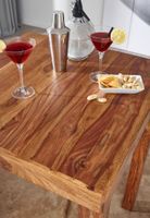 FineBuy Bartisch Massivholz Sheesham 80x80x110cm Stehtisch Bistrotisch Tisch – Ansicht 4