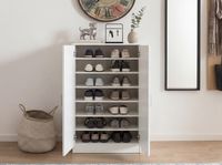 Schuhschrank FineBuy Flurschrank Flurmöbel Holz Weiß Schuhkommode Schuhregal – Ansicht 5