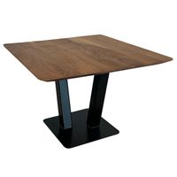 FineBuy Couchtisch quadratisch 60 cm Akazie Massivholz Moderner Wohnzimmertisch – Ansicht 6