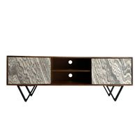 TV Schrank FineBuy Lowboard 150 cm Holz Massiv Fernsehkommode Fernsehschrank – Ansicht 6