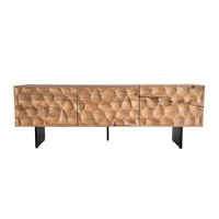TV Schrank FineBuy Lowboard 160 cm Holz Massiv Fernsehkommode Fernsehschrank – Ansicht 6