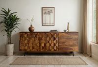 Sideboard FineBuy Kommode Sheesham Massivholz 175 cm Anrichte Loft Industrial – Ansicht 4