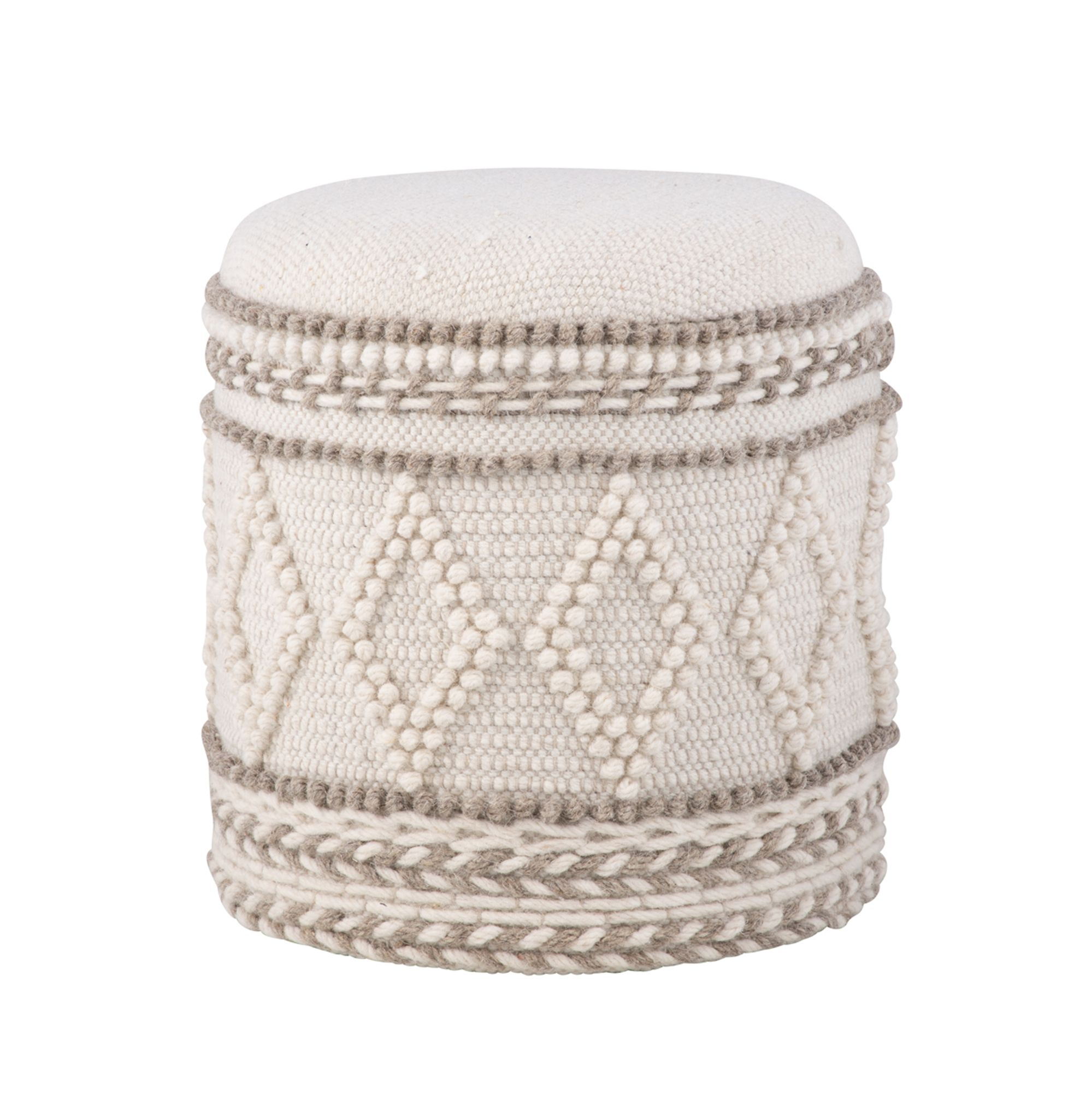 Sitzhocker FineBuy Hocker Stauraum 40x45 cm Boho Design gepolstert Aufbewahrung – Ansicht 6