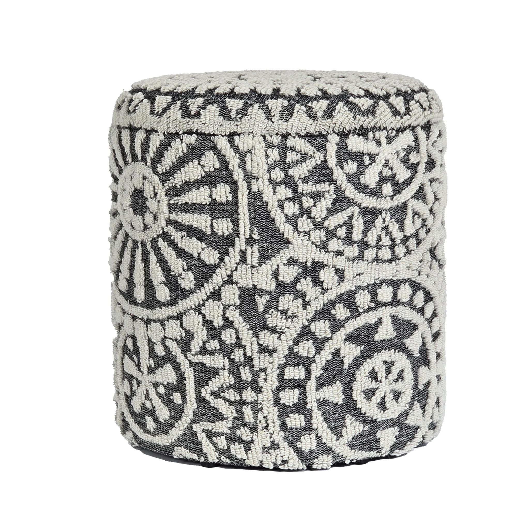 Sitzhocker FineBuy Aufbewahrungshocker Wolle rund 40 cm Stauraum Boho Design – Ansicht 6