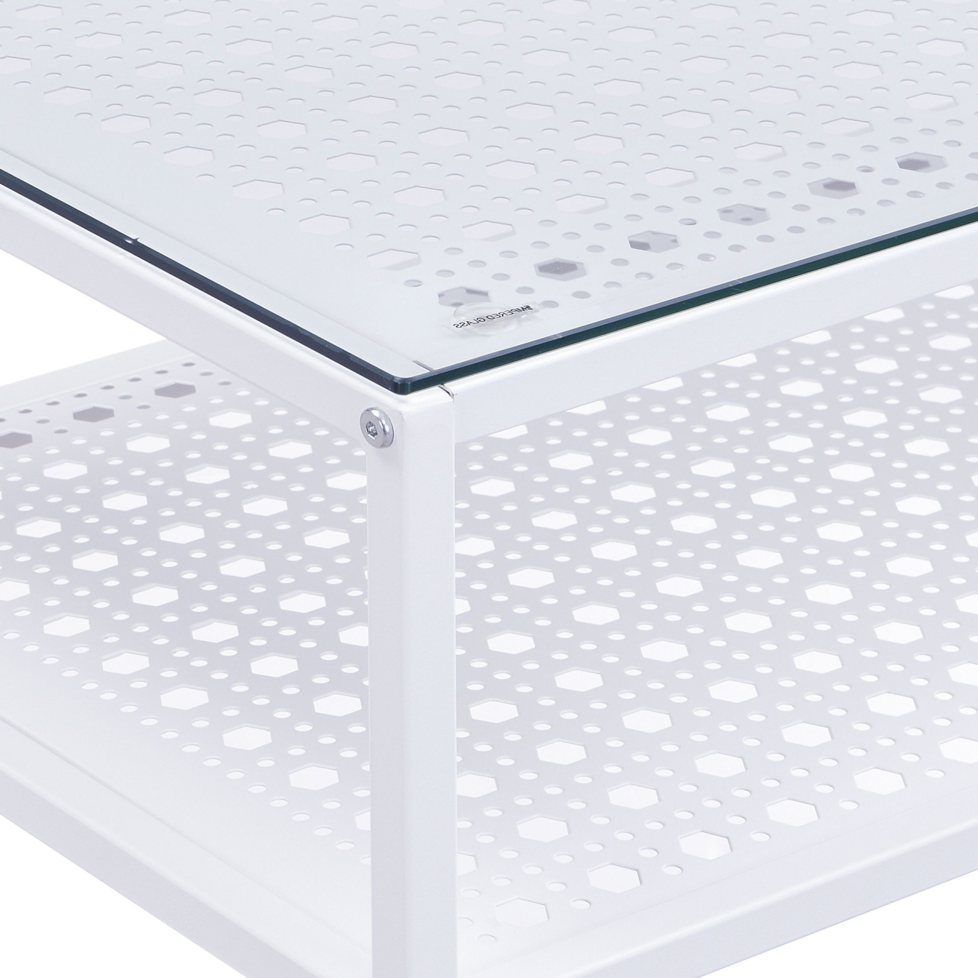 Konsolentisch FineBuy Ablagetisch Glas Metall 80 cm Modern Schmaler Flurtisch – Ansicht 5