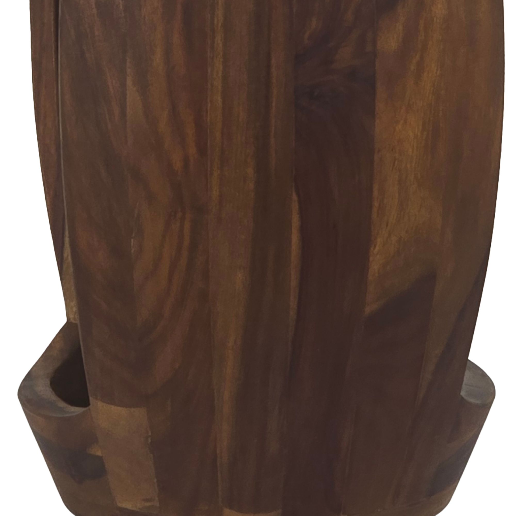 Beistelltisch Sheesham Massivholz rund 30cm Couchtisch mit Fach Wohnzimmertisch – Ansicht 5
