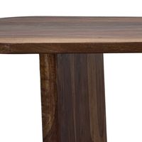 Couchtisch oval aus Sheesham Massivholz Sofatisch 120cm moderner Wohnzimmertisch – Ansicht 4