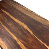 Couchtisch oval aus Sheesham Massivholz Sofatisch 120cm moderner Wohnzimmertisch – Ansicht 5