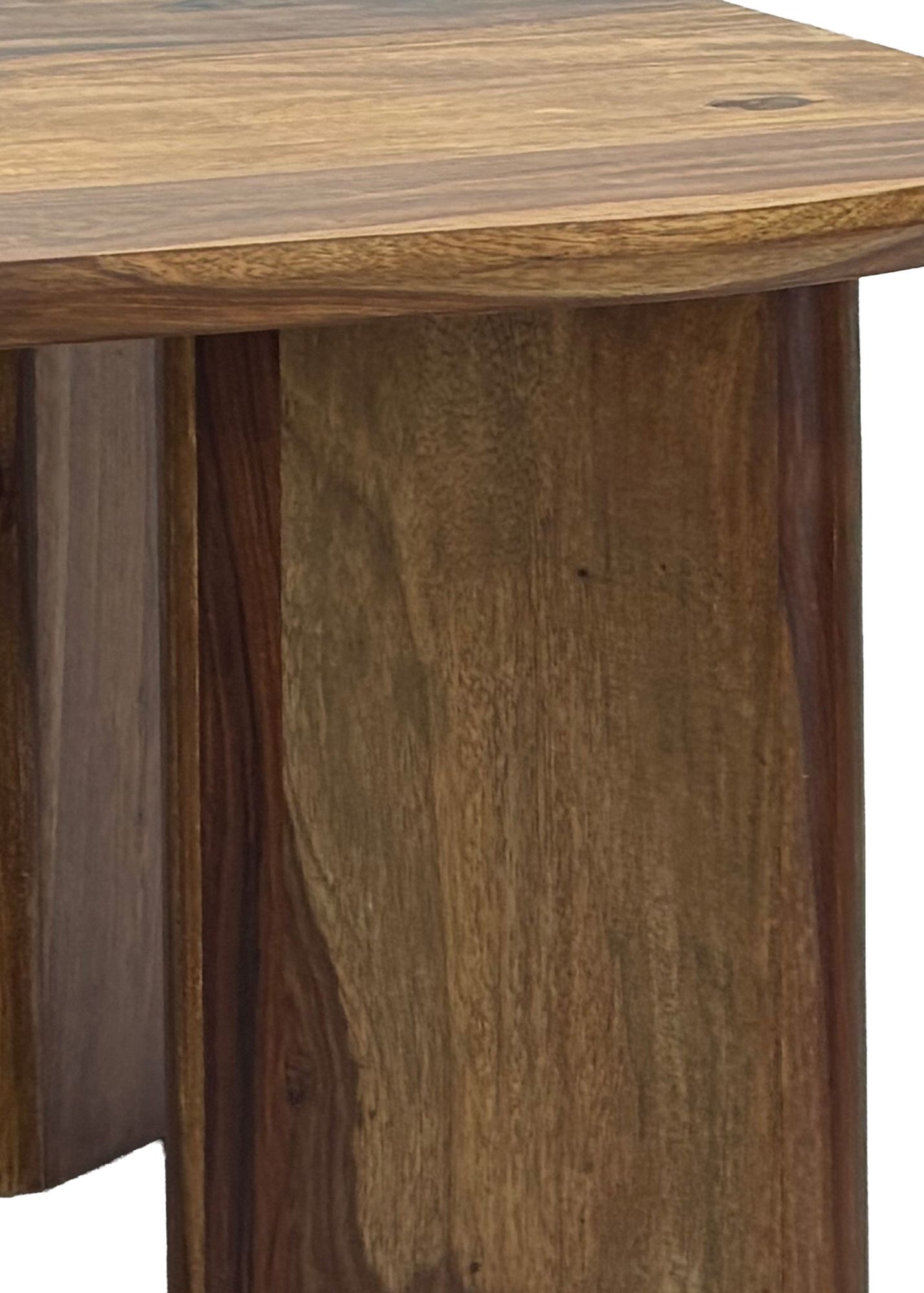 Couchtisch Sheesham Massivholz 60cm quadratisch Handgefertigter Wohnzimmertisch – Ansicht 5