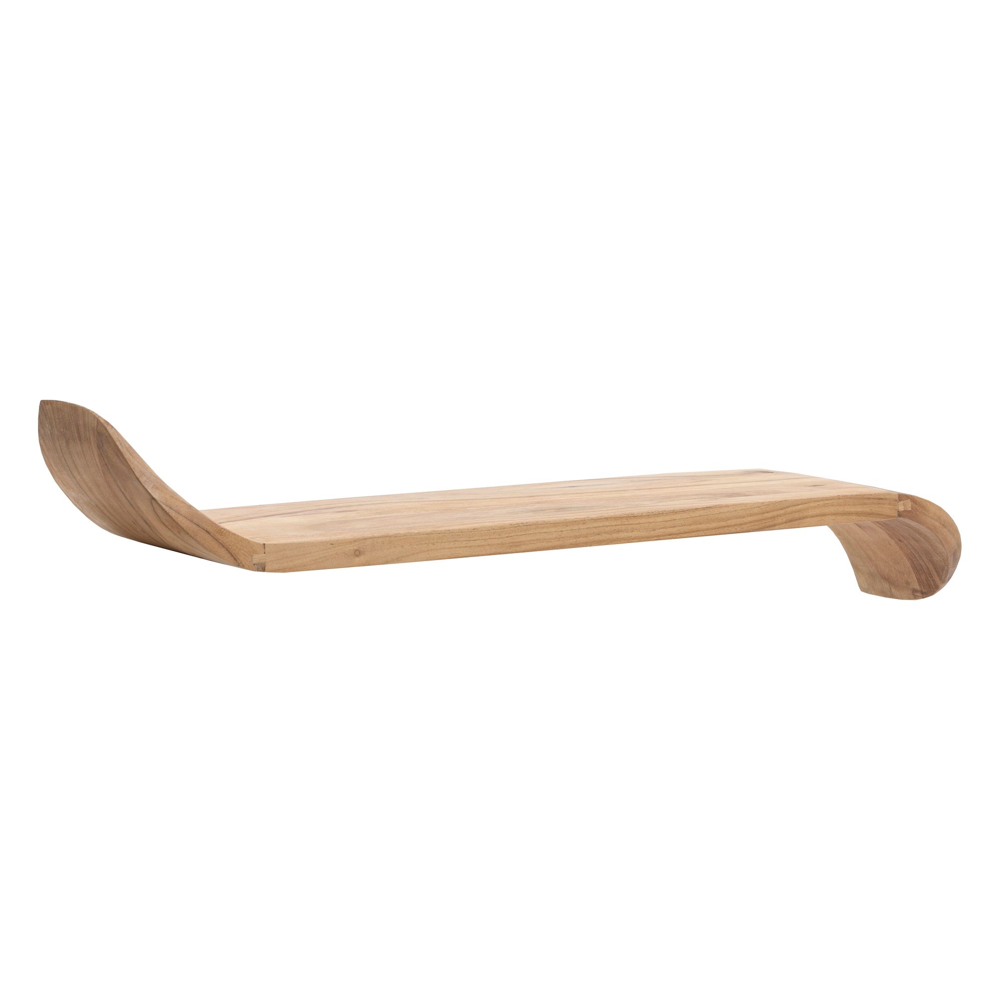 Wandregal Mango Massivholz modern Hängeregal Holz Handgefertigt geschwungen – Ansicht 6
