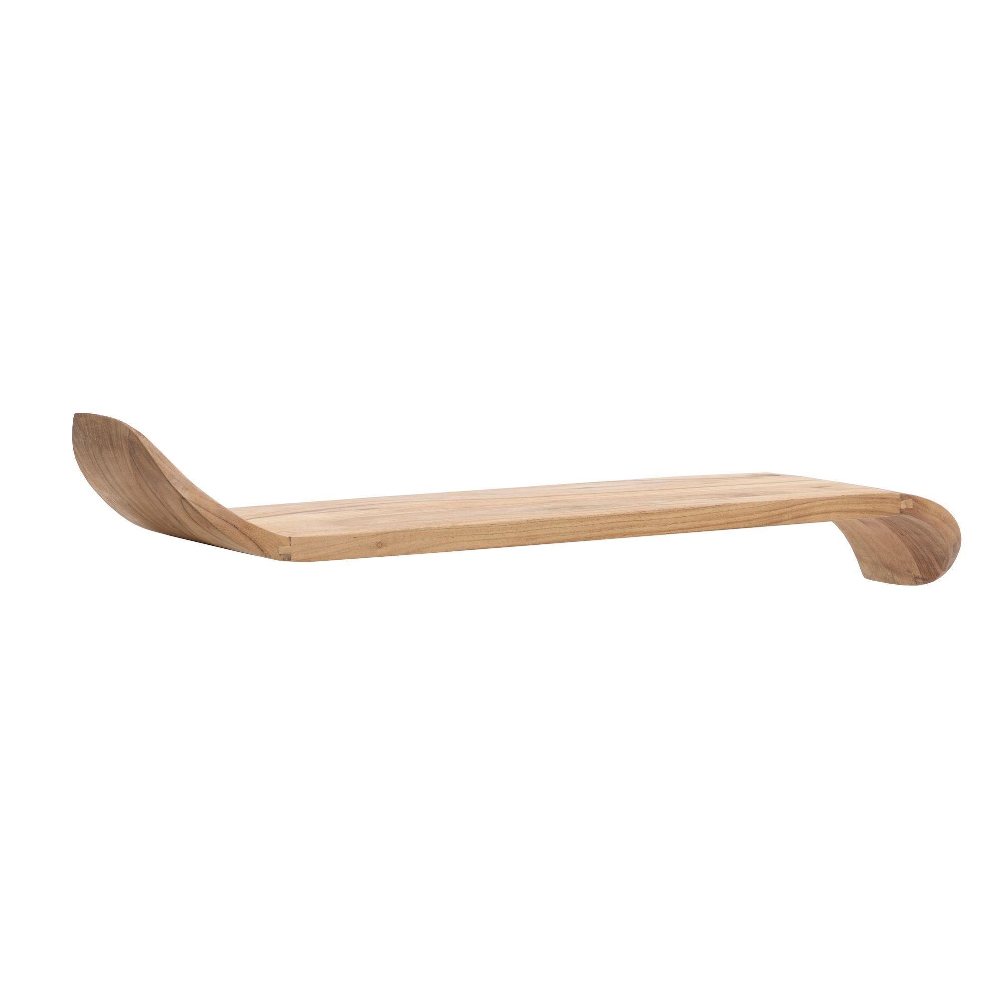 Wandregal Mango Massivholz modern Hängeregal Holz Handgefertigt geschwungen – Ansicht 6