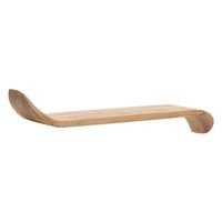 Wandregal Mango Massivholz modern Hängeregal Holz Handgefertigt geschwungen – Ansicht 6