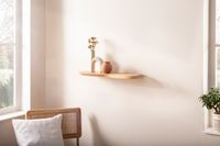 Wandregal Akazie Massivholz Holzregal Wandboard Regal organisch Holz massiv – Ansicht 2
