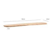 Wandregal Akazie Massivholz Holzregal Wandboard Regal organisch Holz massiv – Ansicht 3