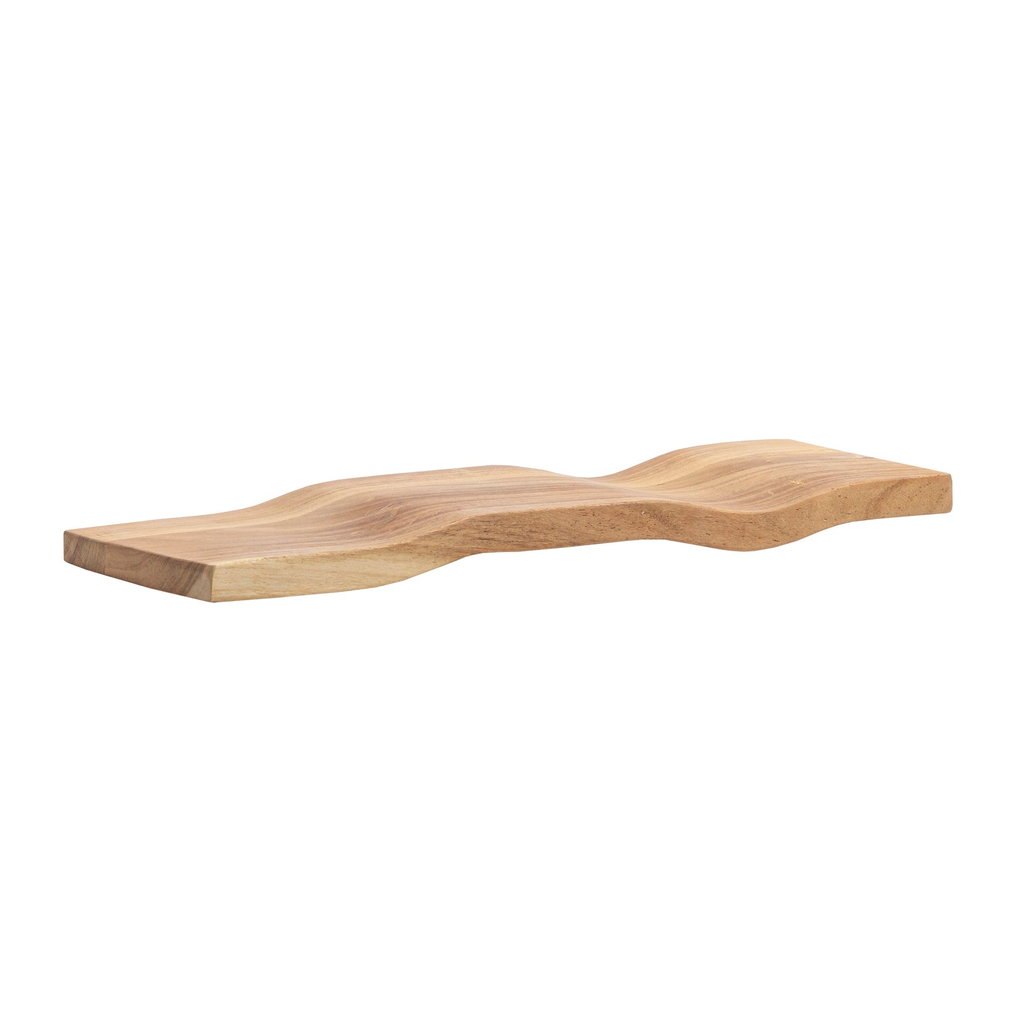 Wandregal Akazie Massivholz Holzregal Wandboard Regal Wellenform Massiv Modern – Ansicht 6