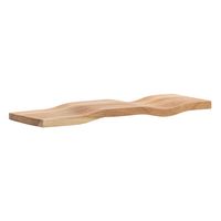 Wandregal Akazie Massivholz Holzregal Wandboard Regal Wellenform Massiv Modern – Ansicht 6