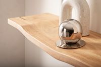 Wandregal Akazie Massivholz Holzregal Wandboard Regal Wellenform Massiv Modern – Ansicht 4