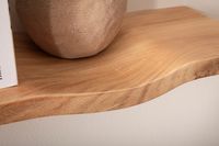 Wandregal Akazie Massivholz Holzregal Wandboard Regal Wellenform Massiv Modern – Ansicht 5