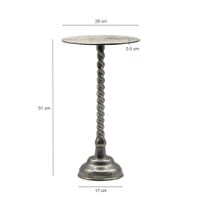 Beistelltisch Aluminium Anstelltisch Metall Wohnzimmertisch Dekotisch Couchtisch – Ansicht 3