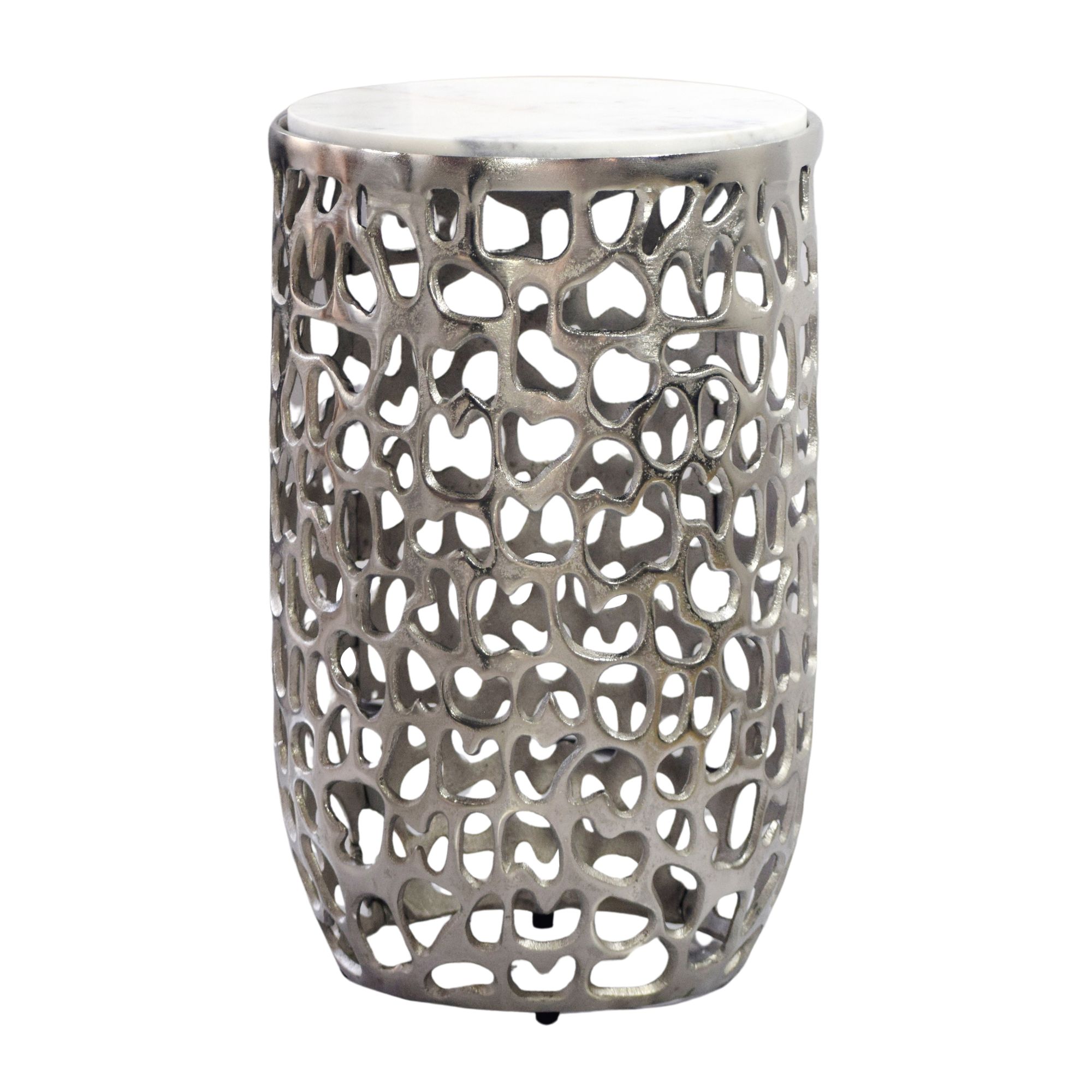 FineBuy Beistelltisch Aluminium rund 30cm – Anstelltisch mit Marmor Tischplatte – Design Metall Couchtisch für Wohnzimmer – runder Wohnzimmertisch modern – Dekotisch Handmade Sofatisch | Farbe: Gold FineBuy Beistelltisch Aluminium rund 30cm – Anstelltisch mit Marmor Tischplatte – Design Metall Couchtisch für Wohnzimmer – runder Wohnzimmertisch modern – Dekotisch Handmade Sofatisch | Farbe: Gold