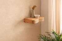 Wandregal Akazie Hängeregal mit Schublade Holz Wandboard Regal für die Wand – Ansicht 4