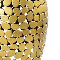 Beistelltisch rund 40cm Metall Couchtisch Marmor Alu Wohnzimmertisch Dekotisch – Ansicht 5