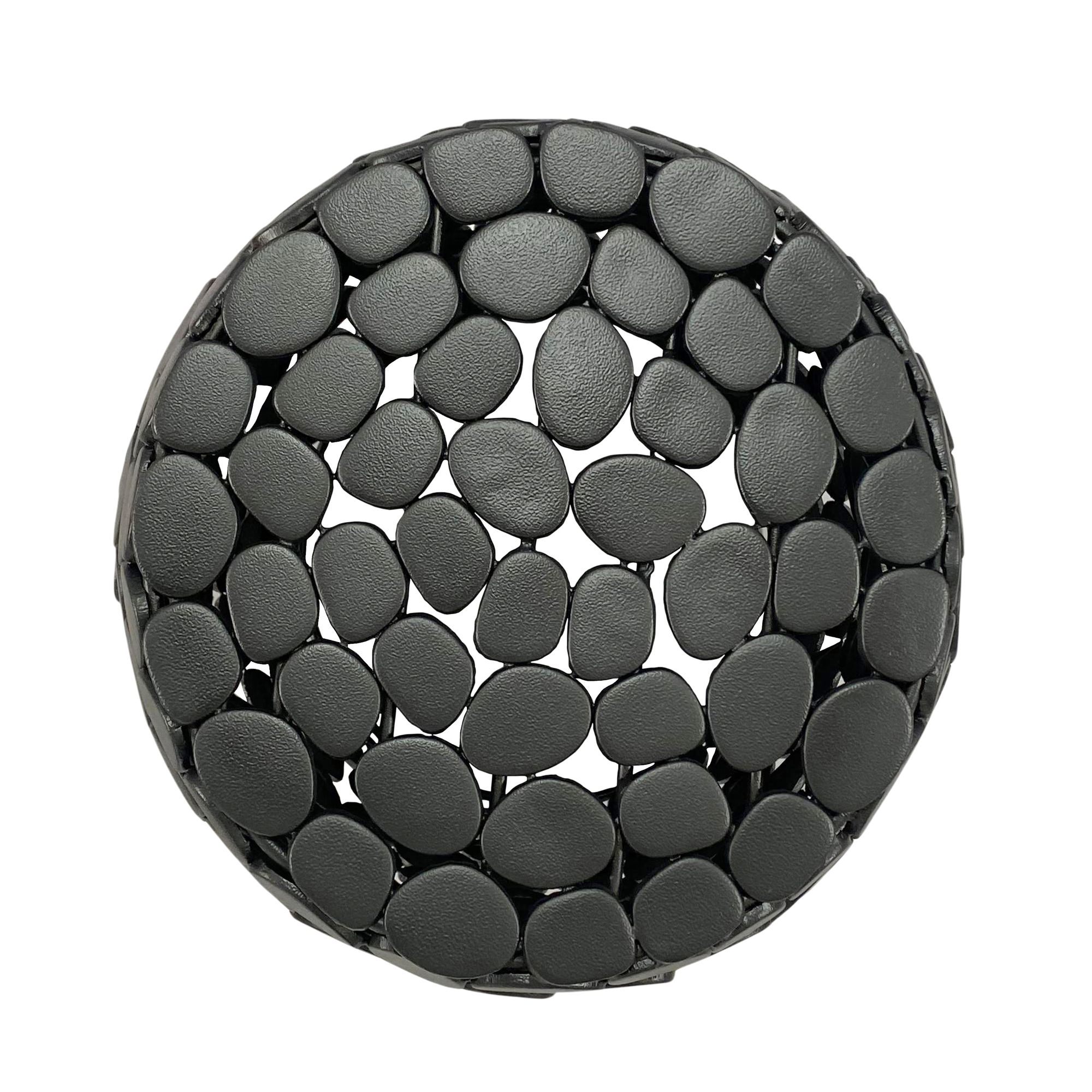 FineBuy Design Beistelltisch rund 40cm aus Aluminium – Couchtisch Alu – kleiner Wohnzimmertisch Metall – Dekotisch Wohnzimmer Handmade | Farbe: Gold