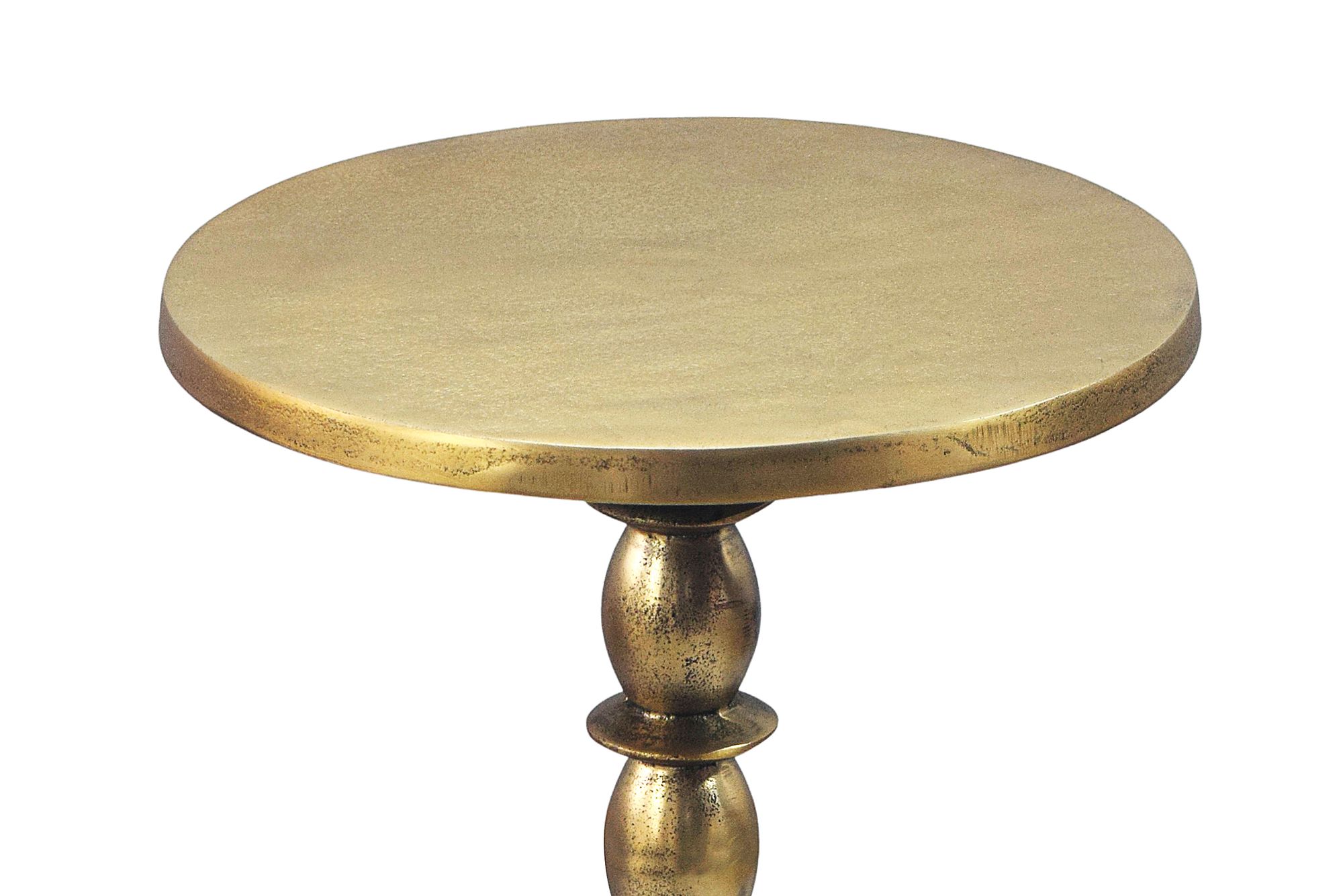 Beistelltisch Alu Gold 40cm Metall Couchtisch Wohnzimmertisch Dekotisch Tisch – Ansicht 4
