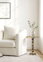 Beistelltisch Alu Gold 40cm Metall Couchtisch Wohnzimmertisch Dekotisch Tisch – Ansicht 2
