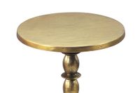 Beistelltisch Alu Gold 40cm Metall Couchtisch Wohnzimmertisch Dekotisch Tisch – Ansicht 4