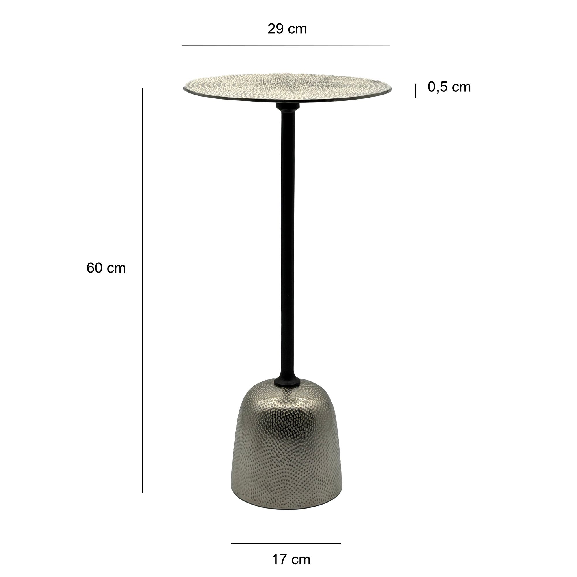 Beistelltisch Aluminium Anstelltisch Metall Wohnzimmertisch Dekotisch Couchtisch – Ansicht 3