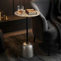 Beistelltisch Aluminium Anstelltisch Metall Wohnzimmertisch Dekotisch Couchtisch – Ansicht 2