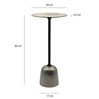 Beistelltisch Aluminium Anstelltisch Metall Wohnzimmertisch Dekotisch Couchtisch – Ansicht 3