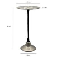 Beistelltisch Aluminium Anstelltisch Metall Wohnzimmertisch Dekotisch Couchtisch – Ansicht 3