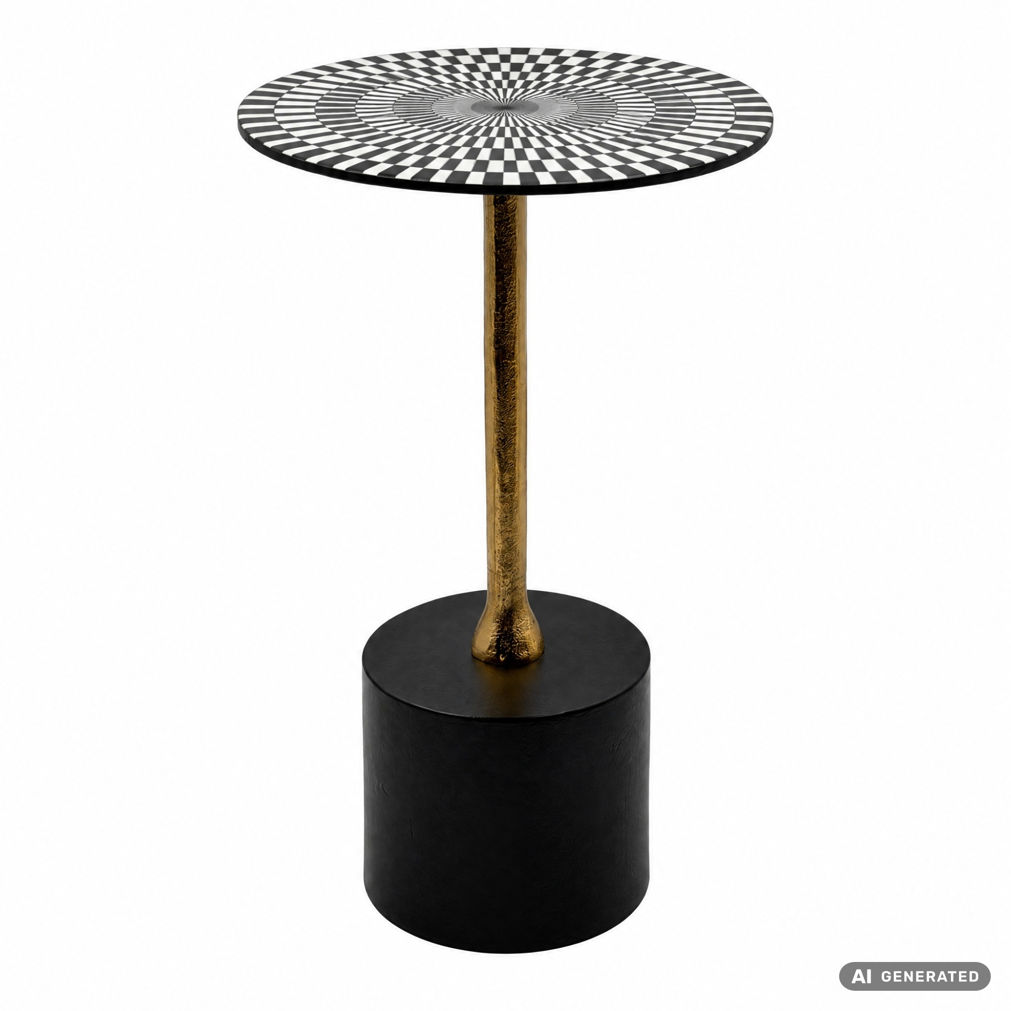 Beistelltisch Aluminium Anstelltisch Metall Wohnzimmertisch Dekotisch Couchtisch – Ansicht 6
