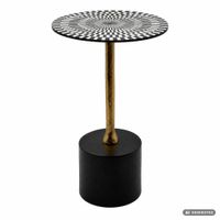 Beistelltisch Aluminium Anstelltisch Metall Wohnzimmertisch Dekotisch Couchtisch – Ansicht 6