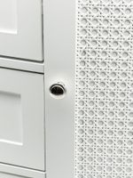 Badschrank Weiß 80cm Badezimmerschrank Schubladen Badregal Badezimmerregal Tür – Ansicht 5